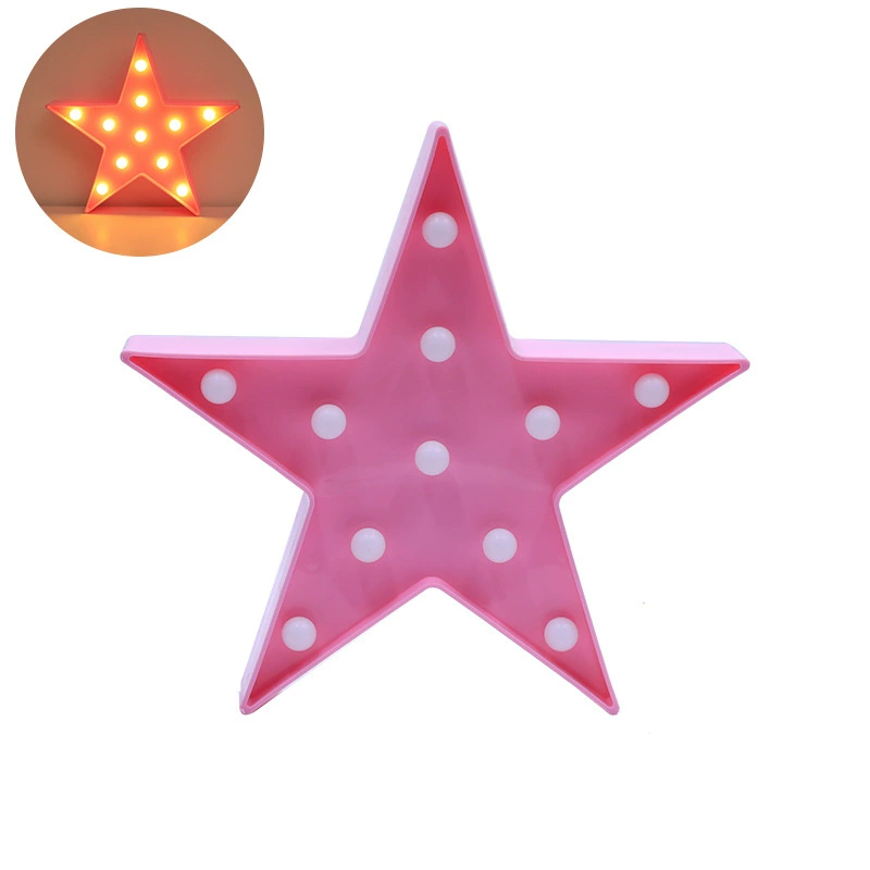 LED shape lamp, warm white, creative decorative shapes (moon, star, cloud, cactus, more)