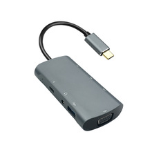 TYPC TO VGA HD RJ45 PD USB AUDIO 8��һ�D�ӿ����D�Ӿ�����V203
