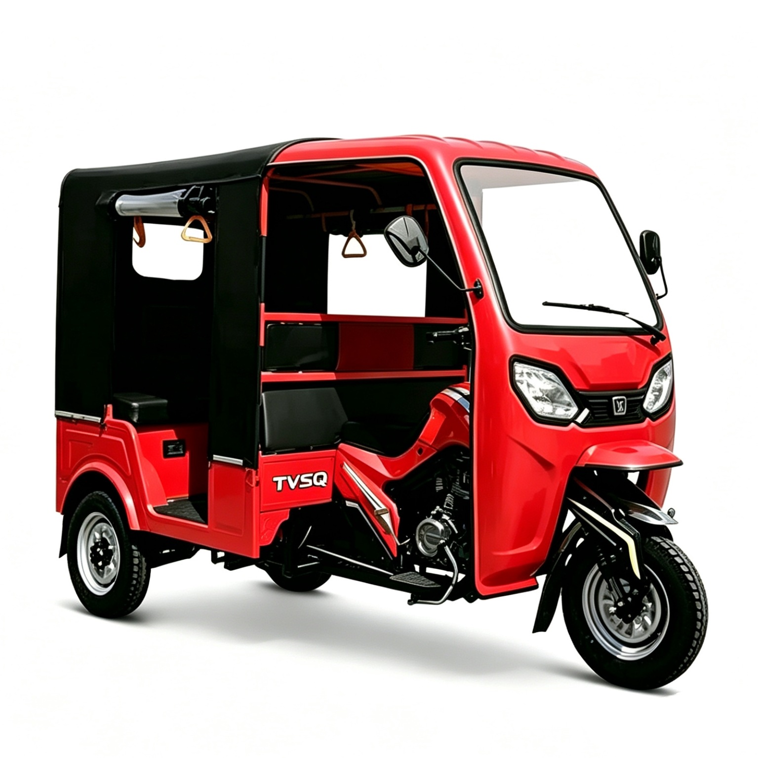 New Model of Fuel-Powered Passenger Tricycle, Passenger-Carrying Rickshaw, Exported to Southeast Asia, Rental Tricycle for Transportation