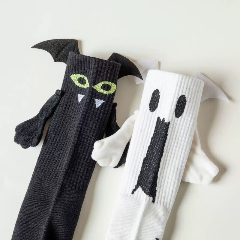 欧米のins風の中で筒のカボチャの靴下のハロウィンのアイデアは手をつないで靴下をつないでかわいいです。|undefined