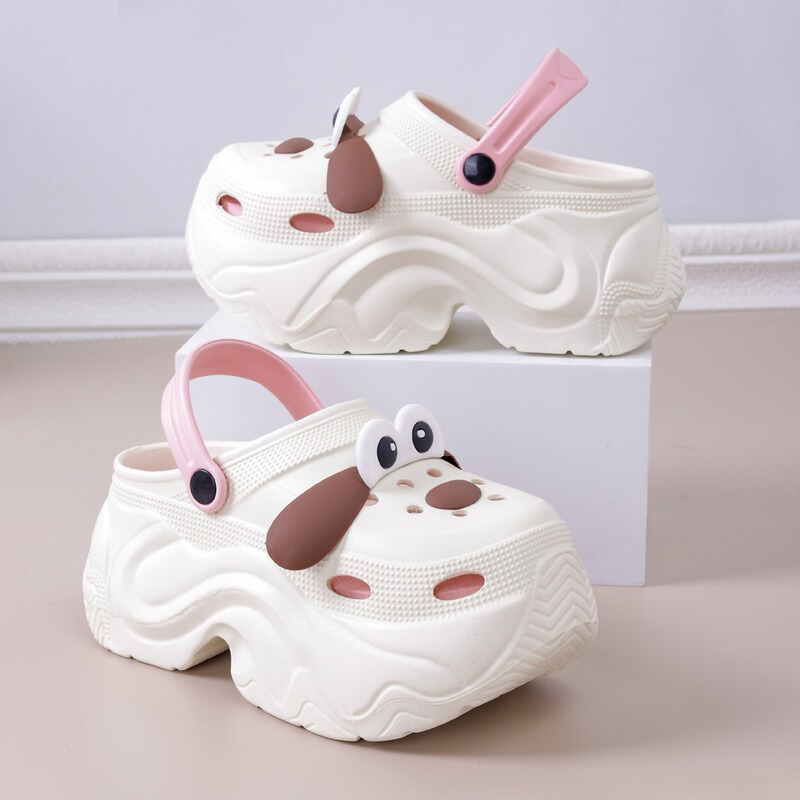 Small High-Heeled Fashionable Clogs for Women with Thick Soles for Outdoor Wear Eva Sandals and Slippers Wholesale Cross-Border