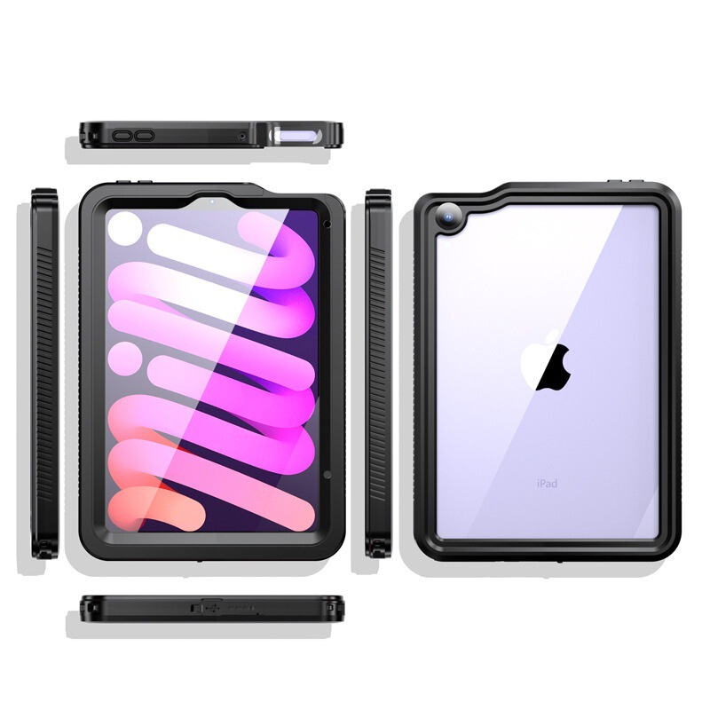 Suitable for iPad Mini6, Waterproof Tablet Protective Case, Anti-Fall, Lightweight, Transparent, All-Inclusive Tablet Protective Case