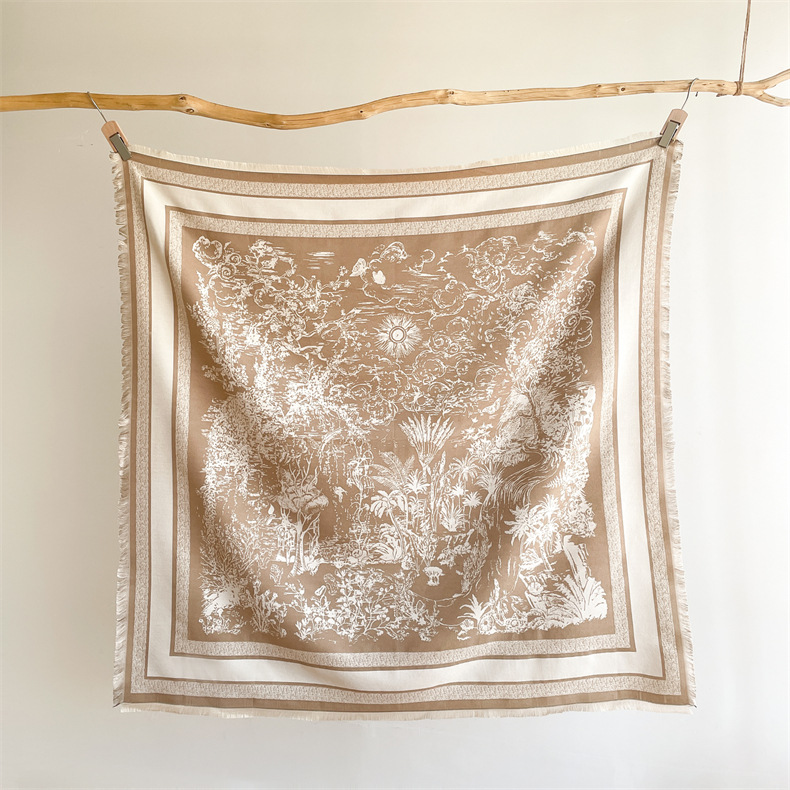 Écharpe en cachemire d'imitation chaude d'hiver avec pompons, écharpe carrée douce, confortable, épaisse et de grande taille, châle_voghion.com