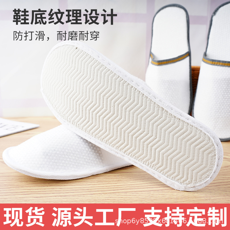 Pantuflas Desechables de Lino Antideslizante para Hotel y Spa