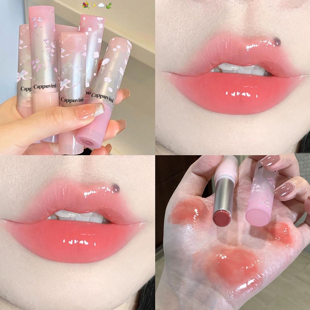 (Cross-border trading), cosmetic lip gloss, makeup primer, mirror effect, plump lips effect, intense hydration