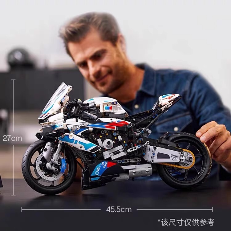 国境を越えた互換性のあるレゴ 42130 ビルディングブロック BMW M1000RR オートバイ大型モデル組み立ておもちゃ|undefined