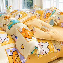 2025新款A类纯棉四件套儿童全棉床上用品4床单被套宿舍床笠三件套