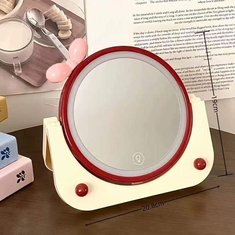 Ins化粧鏡かわいい学生寮携帯鏡ハイビジョンオフィスデスクトップ家庭用化粧鏡|undefined