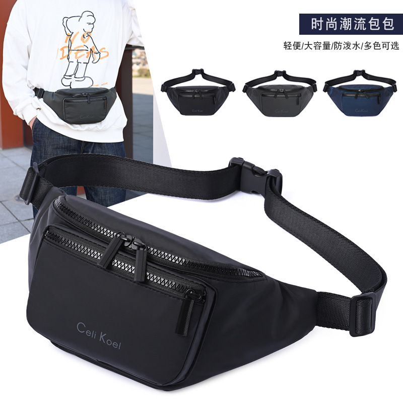 Cross border source Chest pack man new pattern Inclined shoulder bag fashion personality Waist pack motion Simplicity Chaopai Inclined shoulder bag