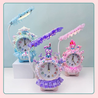 太空人闹钟灯diy材料学生台灯闹铃男女孩可爱卡通批发生日礼物