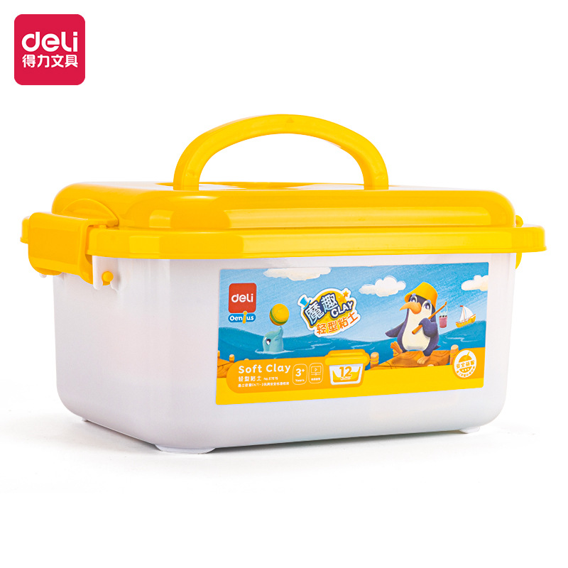 Deli 67876/67878 niños de bricolaje arcilla ultraligera arcilla de color plastilina