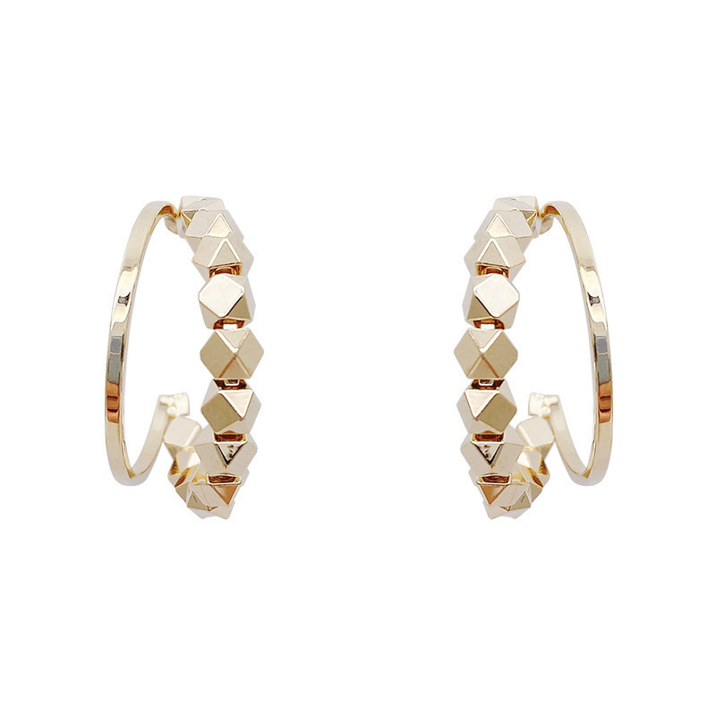 1 Pair Simple Style C Shape Metal Plating Womenu0027S Ear Studs