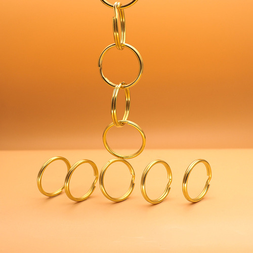 Rabbit Year New Year's Day Brass Keychain Pendant Good Fortune Occasion Chinese Style Ring Keychain DIY Accessories Wholesale