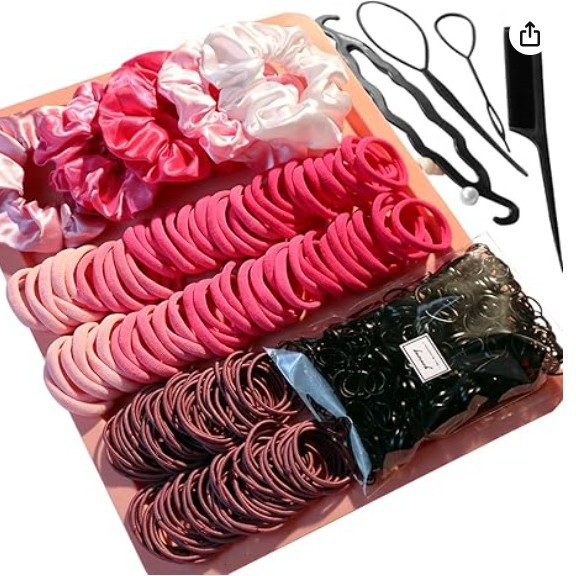 Europa y los Estados Unidos venden juegos de joyas para el cabello transfronterizos calientes anillo para el cabello combinación de estilo multicolor correa de cabello simple cuerda de cabeza