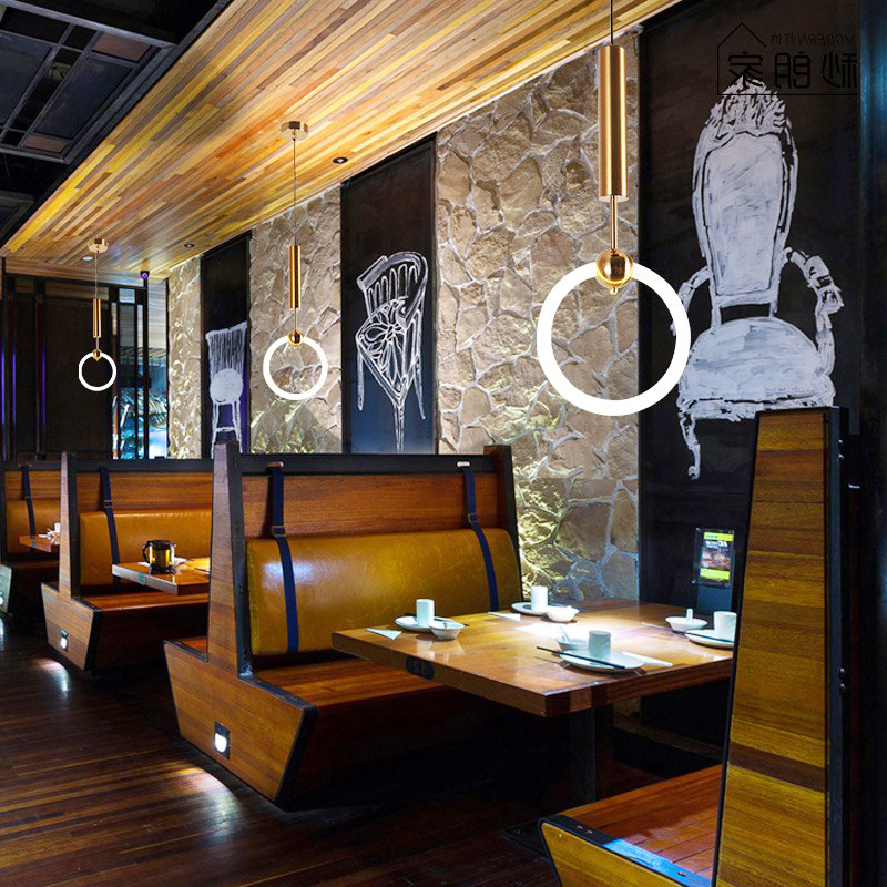 Lámparas de cabezal de cama modernas y simples lámparas decorativas de ropa tienda de ventanas candelabros clubhouse recepción restaurante nórdico bar candelabros