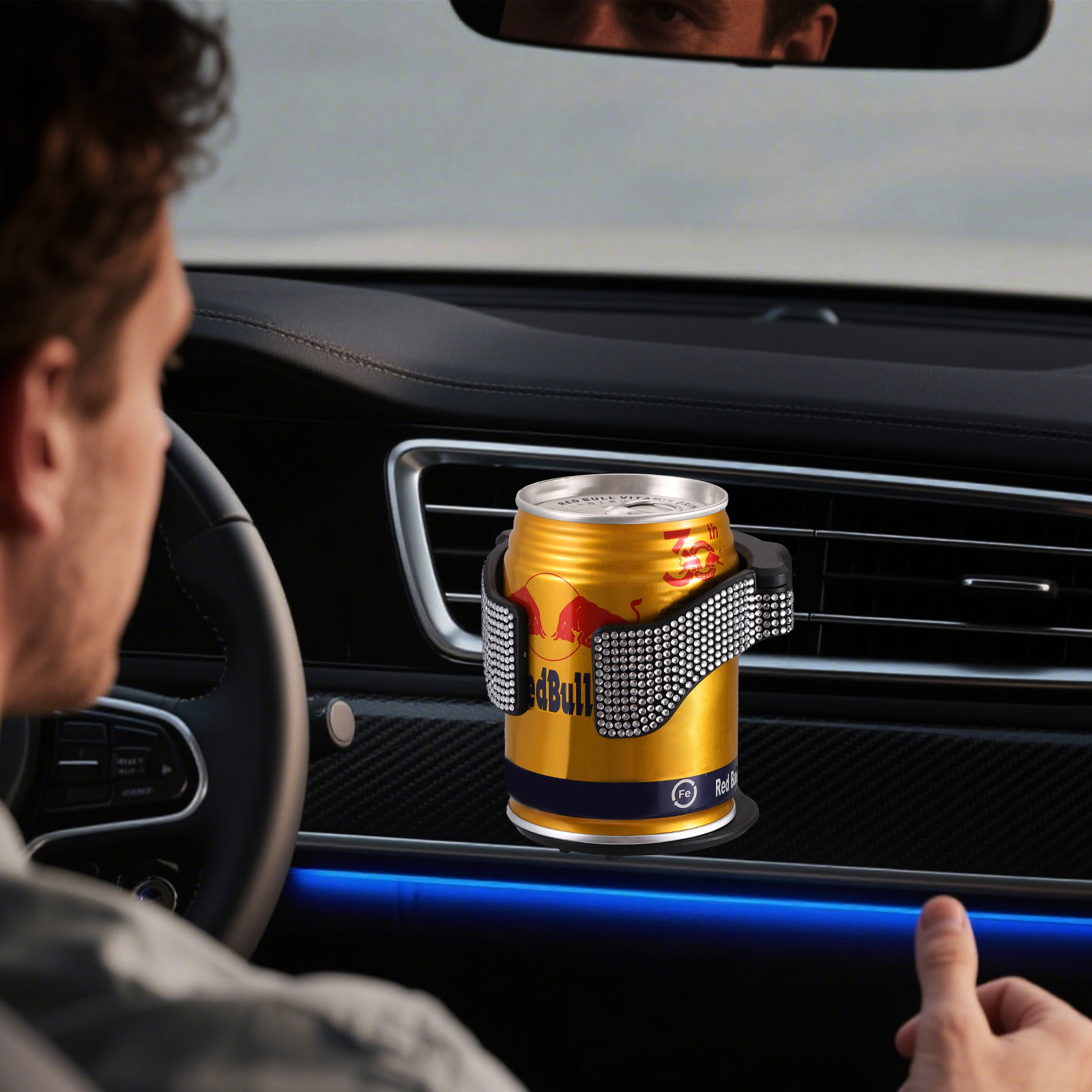 Car Diamond Cup Holder Drink Rack Air Vent Mount