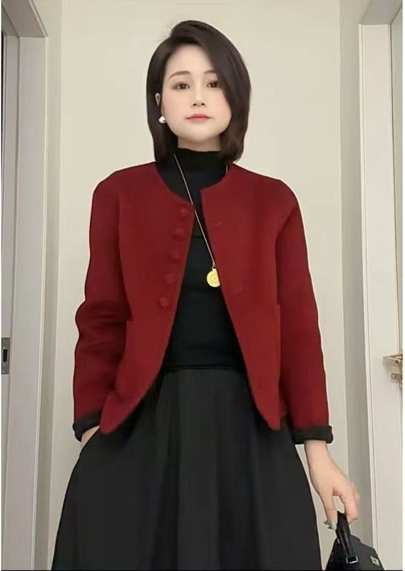 2025新款正反两面穿羊绒小香风双面羊毛大衣小个子显瘦羊毛呢外套|undefined