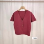 v领短袖新品夏季上衣