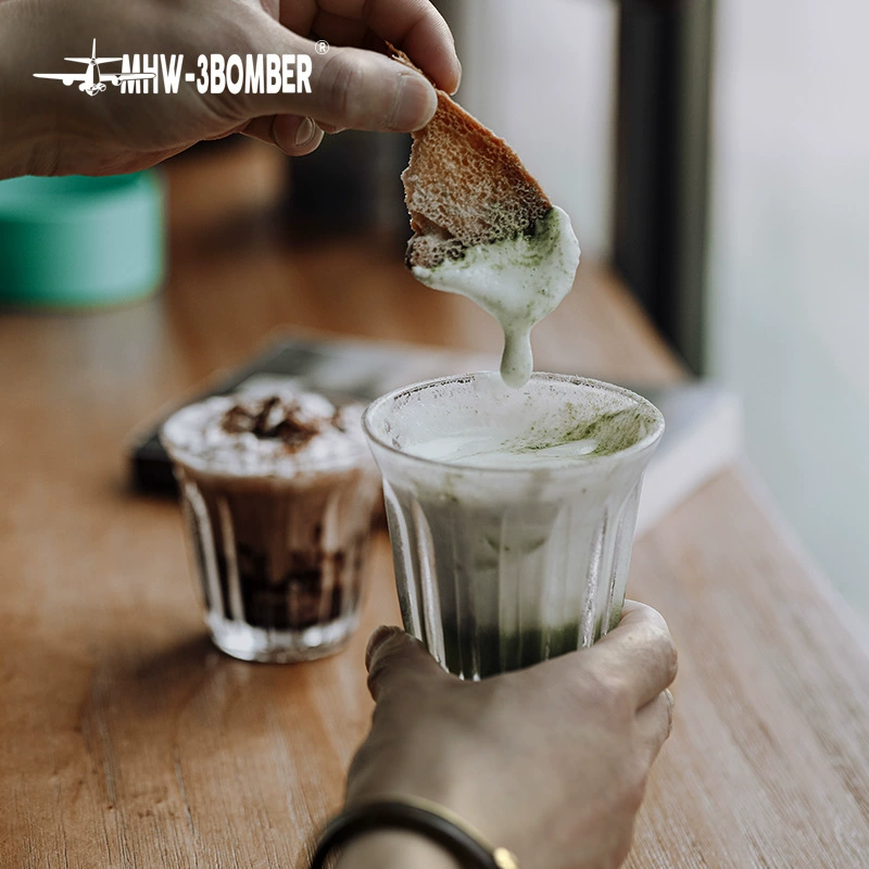 Bomber DIRTY Coffee Cup Coffee Cup Australia and White Cup Home Anti -Stop Transparent Breakfast Cup Concentrated