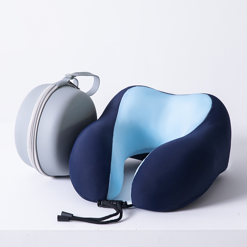 Memory Foam U-shaped Travel Pillow Neck Support For Sleeping_voghion.com