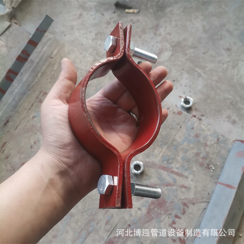 管夹基准型双螺栓管夹管道立管长管夹双孔短管夹四螺栓抱箍-阿里巴巴