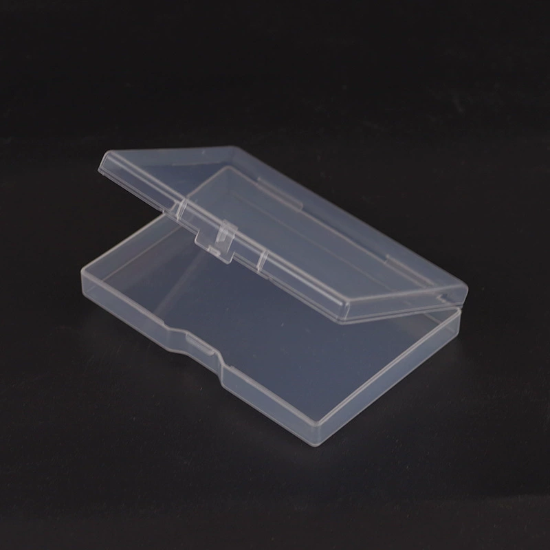 Manicure Storage Box, 5-Compartment Clear Plastic Case with Lash & Brush Set, Small