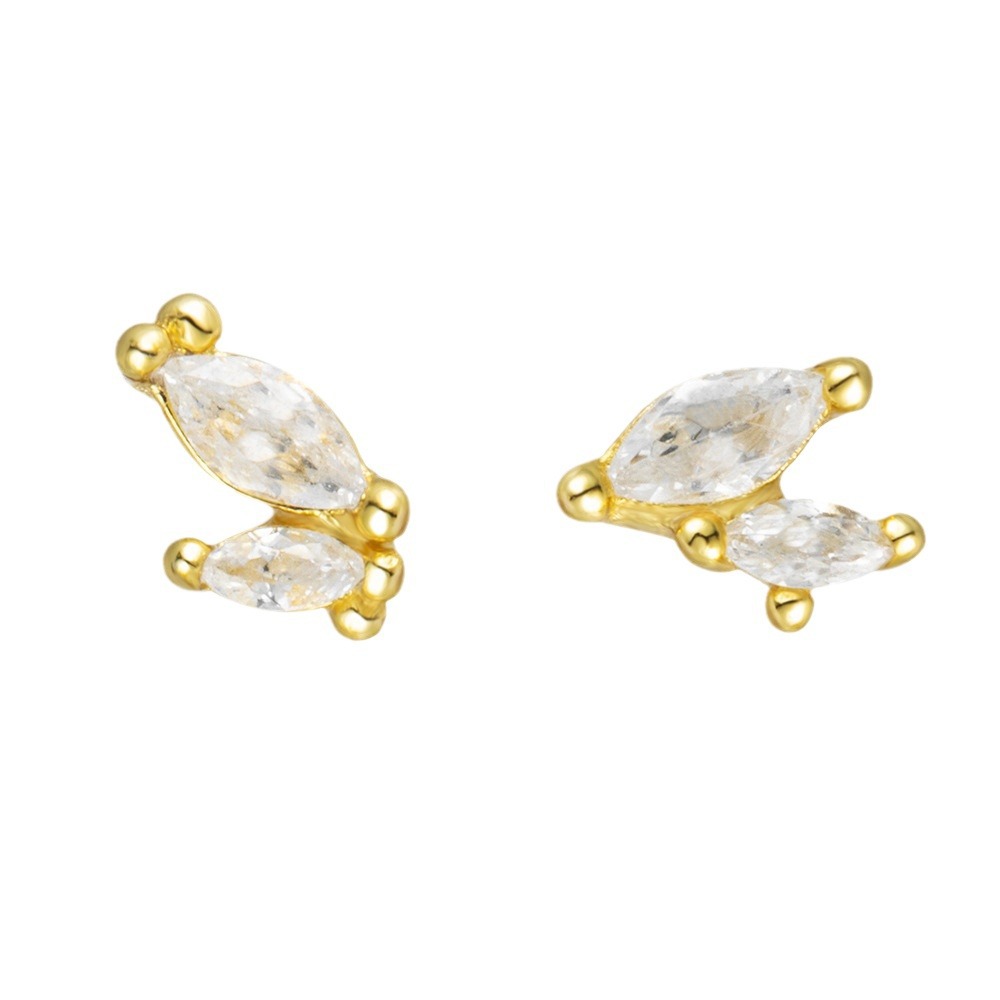 Pendientes de circonita de ojos de caballo exquisitos transfronterizos europeos y americanos, pendientes de circonita, pendientes de alta gama