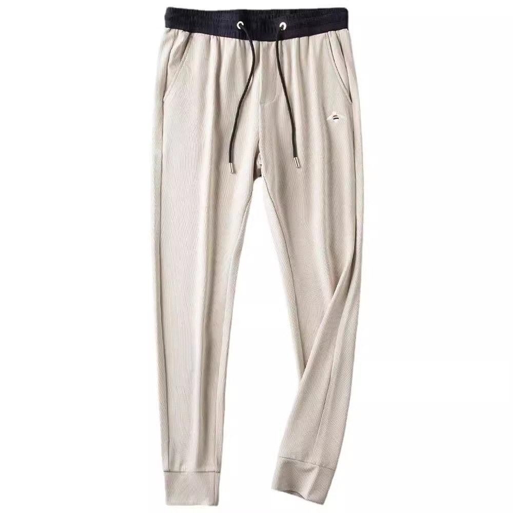 2023 Frühjahr/Sommer bestickte kleine Biene, lässige, trendige Markenmode, vielseitige Schutzhose, enge Sporthose für Herren_voghion.com