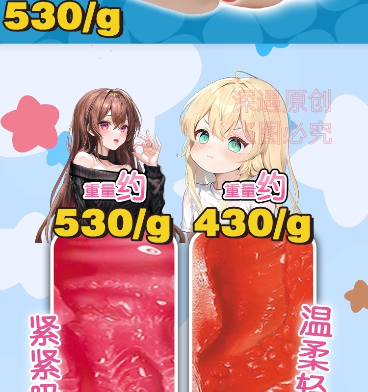 Realistic Oral Masturbation Cup, TPE Textured Sleeve, Manual Closed-Mouth Design — detail image 4