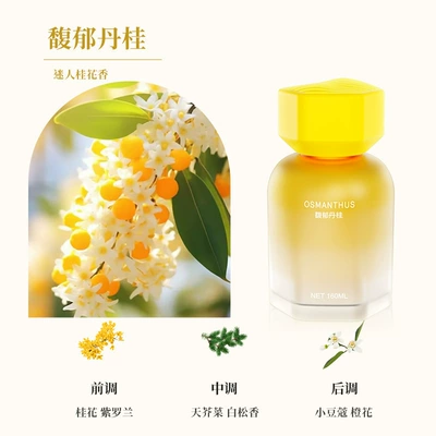 Osmanthus Car Fragrance 2026 New Model Car Eau De Toilette High-End Car Interior Odor Eliminator Long-Lasting Fragrance for Cars (Car Perfume Aromatherapy) - 1-bottle-of-fragrant-osmanthus-charming-osmanthus-fragrance