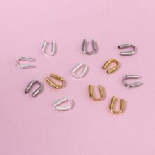 S925���yU�ΰ����۴����Ʒ���DIY���K���K��ɫ��β��U�ιܿ���