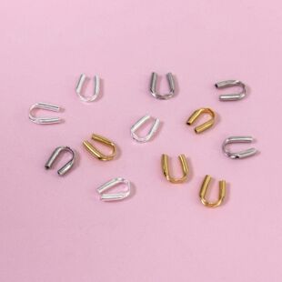S925���yU�ΰ����۴����Ʒ���DIY���K���K��ɫ��β��U�ιܿ���