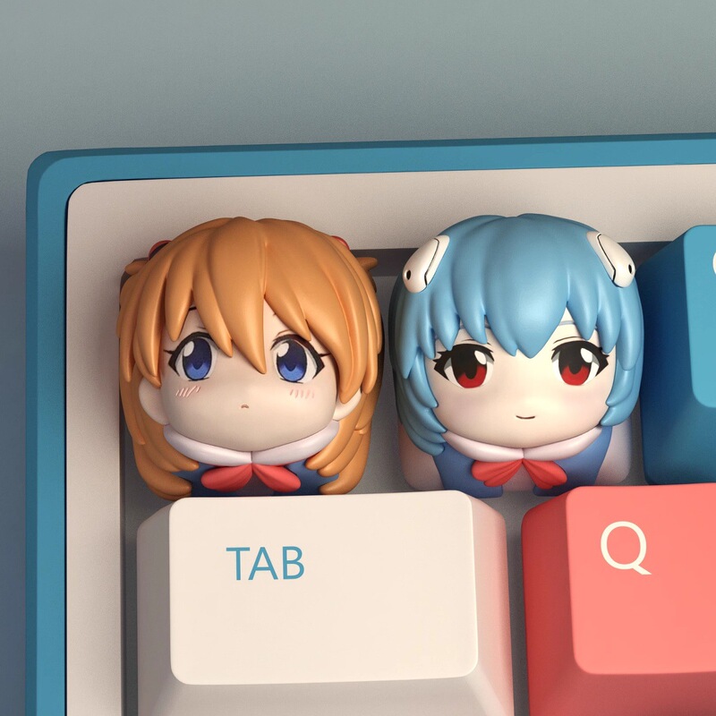 Eva Keycap Ayanami Rei Keycap Neon Genesis Evangelion Keycap Creative Keycap Mechanical Keyboard Esc