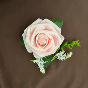 [仿真跨境PE玫瑰胸花韩式清新结婚新郎新娘襟花宴会婚纱拍照]