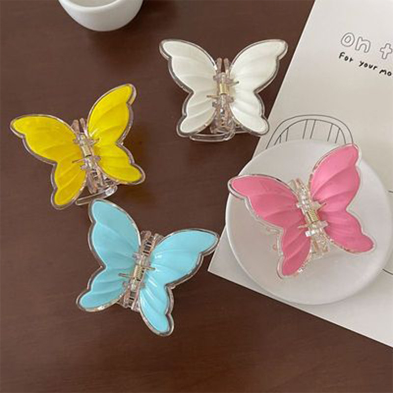 Simple Style Butterfly Plastic Hair Claws display picture 1