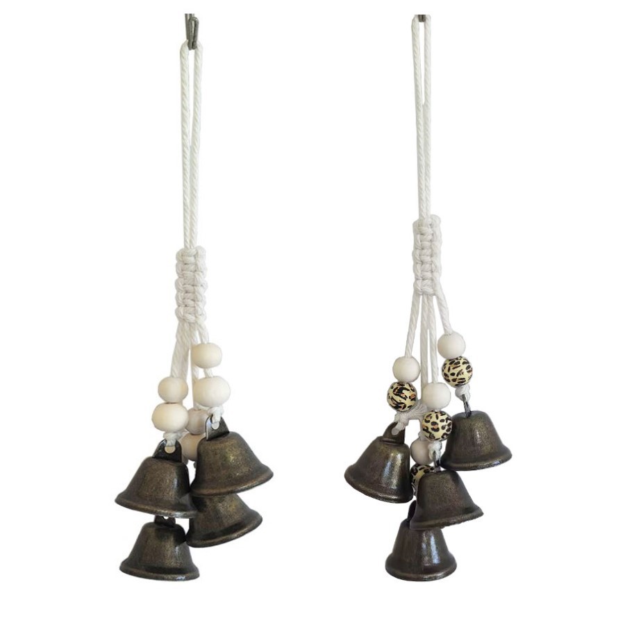 Bell Protection Door Handle Hanging Rattan Witch Blessing Crystal Wind Chime Home Room Decoration_voghion.com