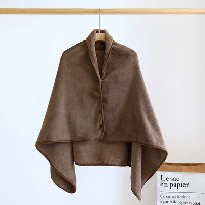 Flannel cloak, duvet, winter trench coat