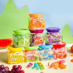 Sugar Substituted for Excellent Flavor Watermelon-Shaped Rubber Candy Bottled Shark-Shaped Gas Flavored Soft Candy Children's Leisure Snack Small Food Wholesale