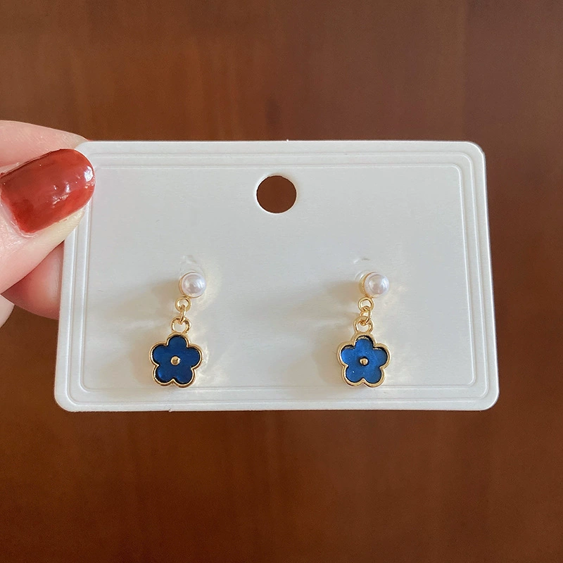 Матовый серебристый игольчатый, модные милые универсальные свежие маленькие серьги, оптом