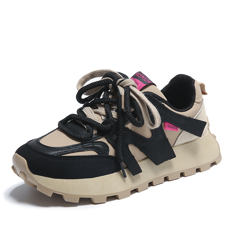 Instagram Korean New Forrest Gump Shoes for Women 2024 Spring and Autumn Student Sports Running Shoes Casual Thick Sole Increase in Height_voghion.com