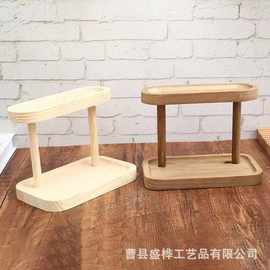 现货木质桌面置物架桌面盲盒玩偶展示架梳妆台化妆品收纳架绿植架