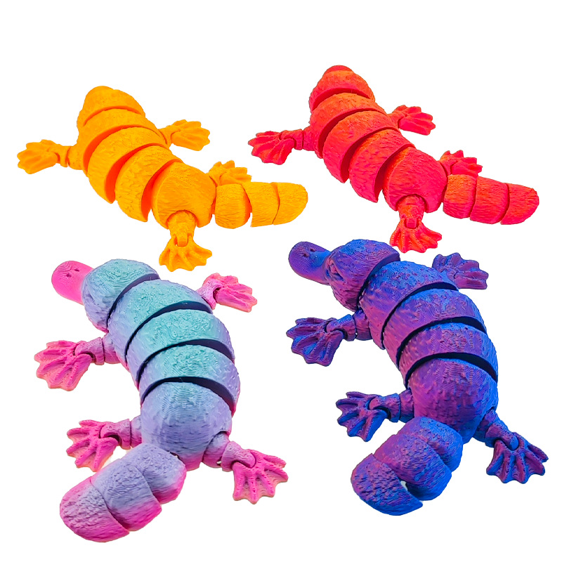 Cross-border 3D printed platypus toy display, fish tank decoration, children's toy stall magic weapon