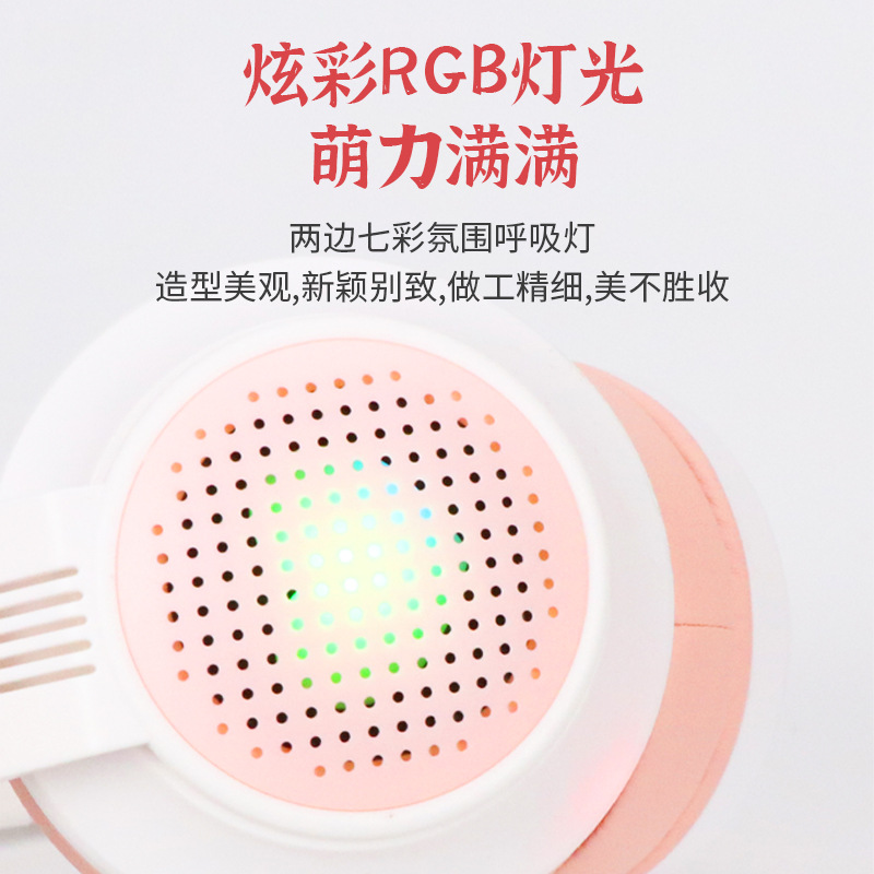 Nuevo auricular JST-29 Orejas de conejo auricular Bluetooth plegable luminoso estéreo de alta calidad teléfono móvil Universal