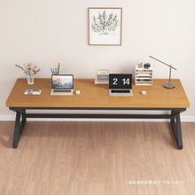 实木书桌双人电脑桌台式卧室家用简约轻奢小型办公桌学生学习桌子