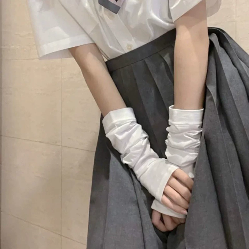 Ледяной рукав женский JK с диким рукавом рукава Hajuku Feng Sweet Hils солнцезащитный рукав анти-ультрафиолетовый тонкий рукав