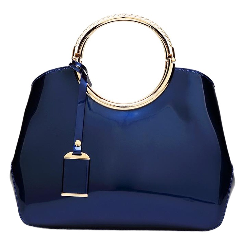 Bolso de mano de novia rojo brillante de charol nuevo 2025 transfronterizo para mujer, bolso de hombro cruzado para mujer al por mayor