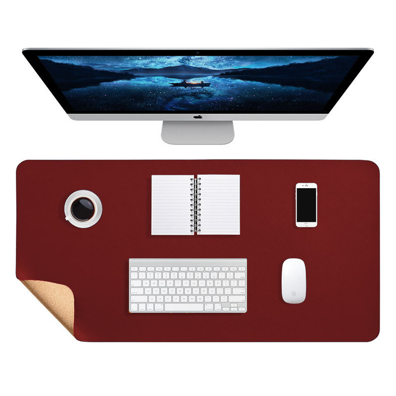 Mesa de té de gran tamaño alfombrilla de ratón de gran tamaño de corcho alfombrilla de ratón de cuero estera de mesa de oficina estudiante grande almohadilla de escritura