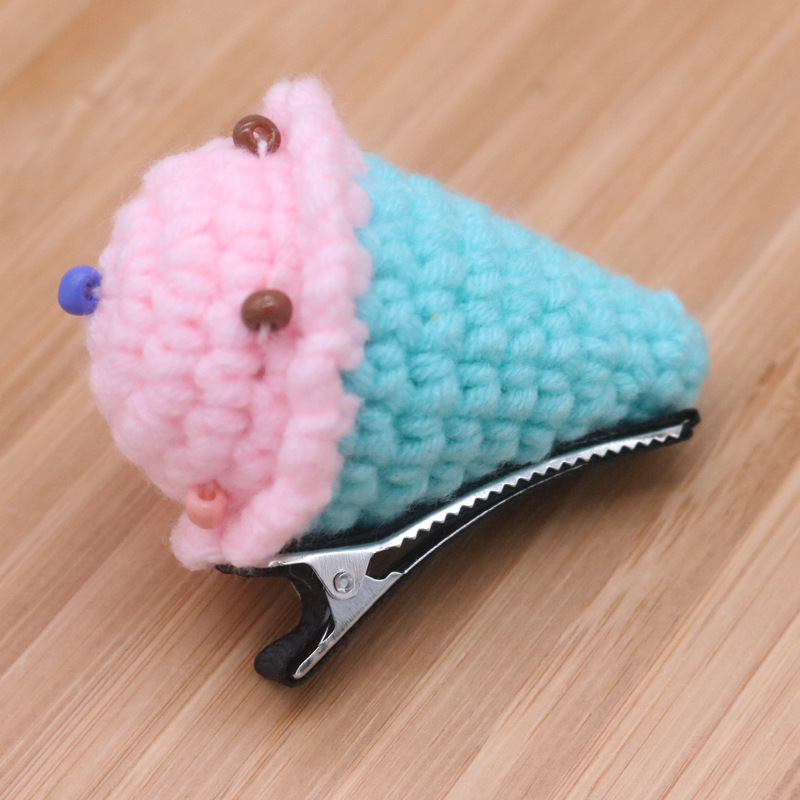 Blue Pink ice cream hairpin