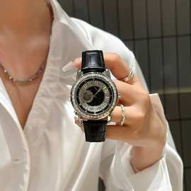 瑞士品牌新款正品陀飞轮镂空全自动纯机械走时腕表防水男士表代发