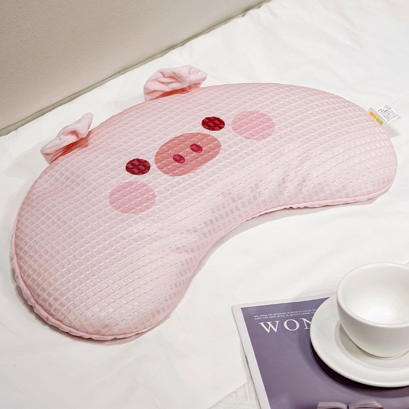 Almohada Cervical para Siesta de Alforfón y Seda de Hielo Desmontable